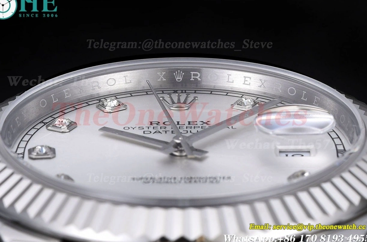 SS SS 126334 A3235 Datejust Silver EWEF Dia 41MM 0114
